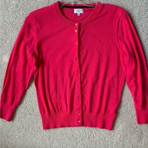 Crown & Ivy Coral cardigan sweater. Size Medium